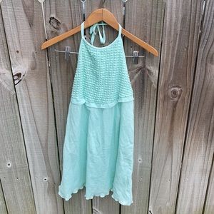 Lucky Brand Mint green halter dress size L New with tags
